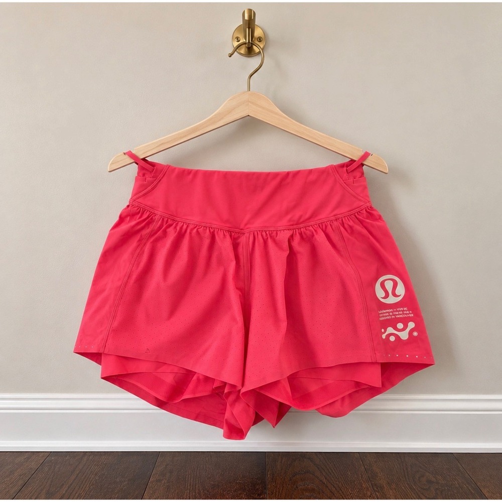 Lululemon Nulux Road to Trail HR Short 4 Pink LW7CUIS Size 6